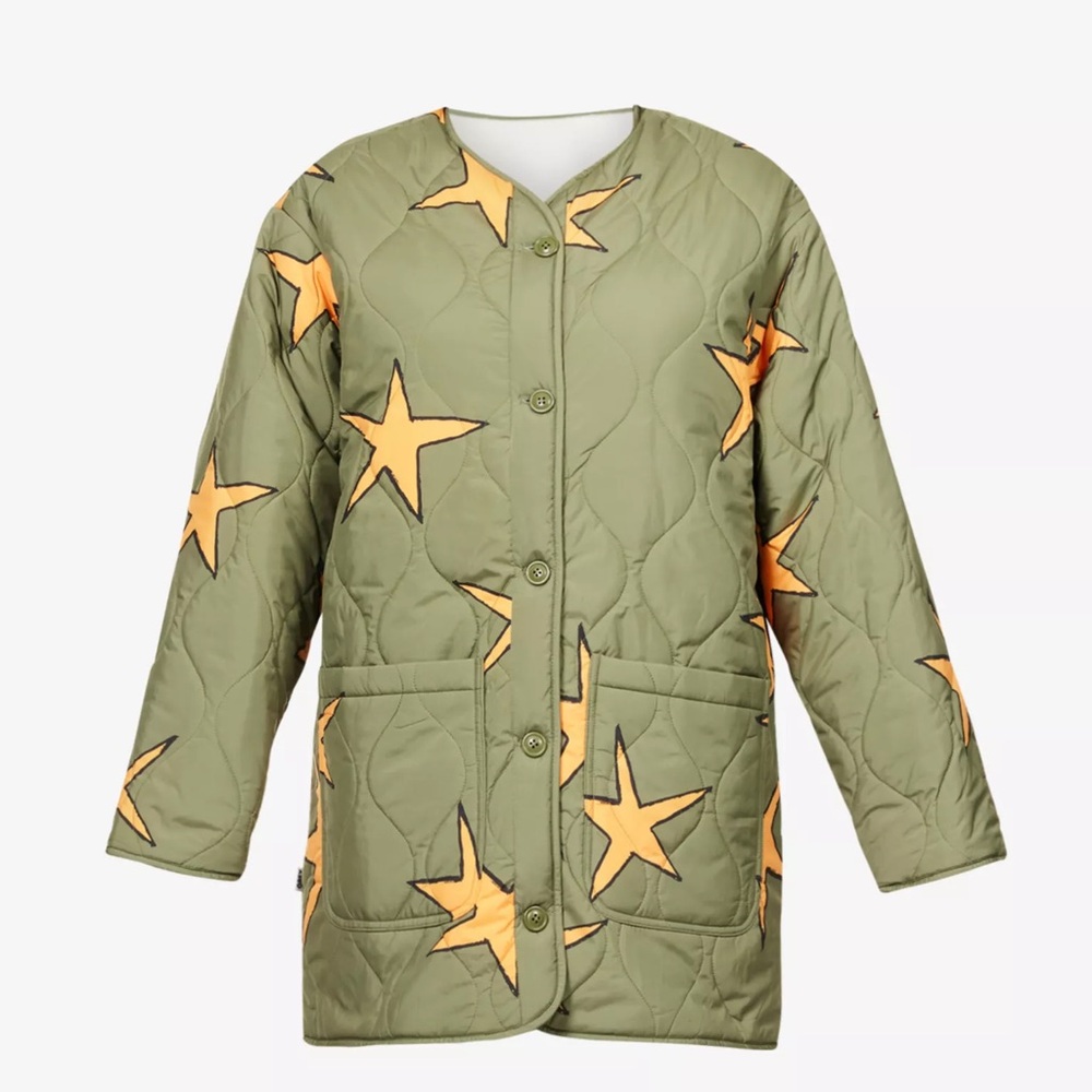 Obey Womens Scribbly Stars Reversible Liner Jacket New Size Large